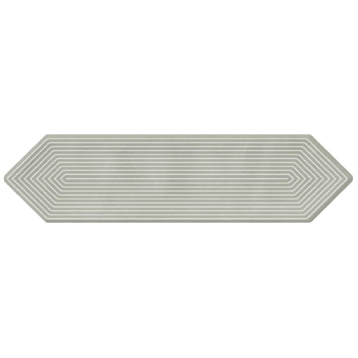 Giorbello (Sample) Decor Sage 3-in x 12-in Glazed Ceramic Subway Floor and Wall Tile