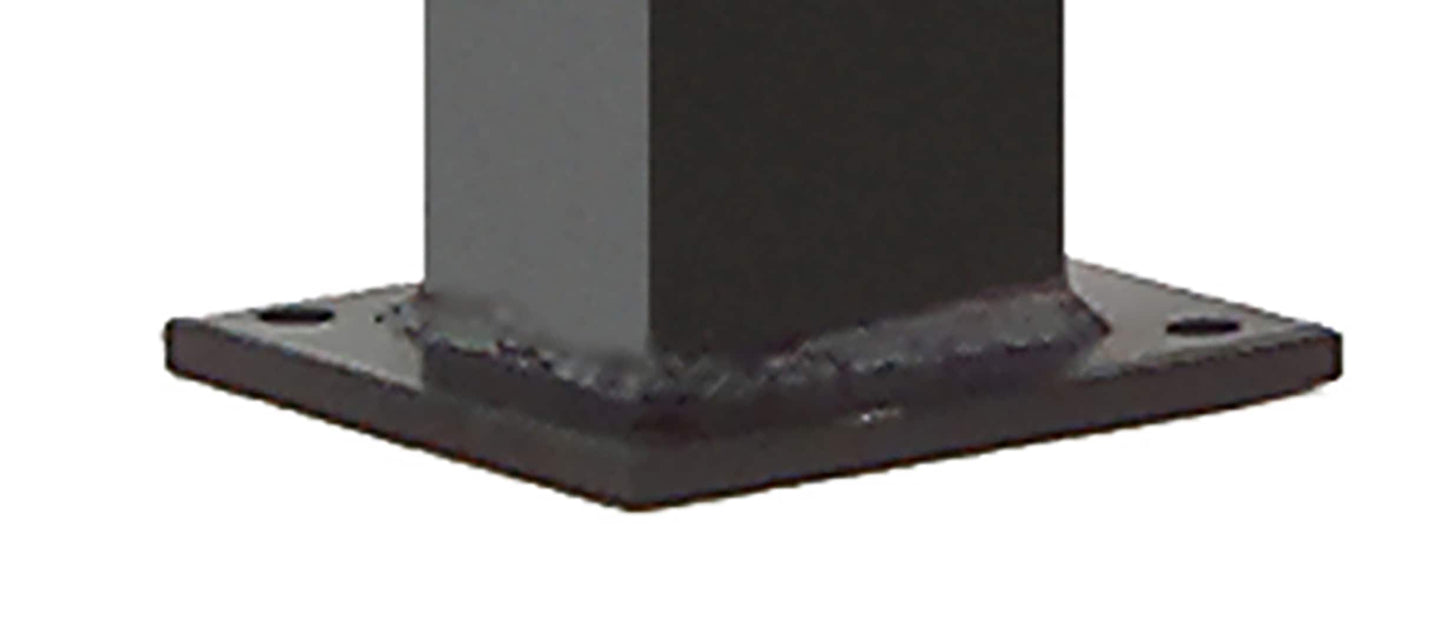 Gilpin 3-ft H x 1-1/2-in W Black Steel Decorative Metal Decorative Universal Fence Post
