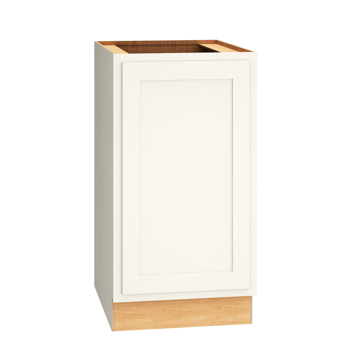 Diamond Express Jamestown 18-in W x 34.5-in H x 24-in D White Partial Overlay Base Fully Assembled Plywood Cabinet (Recessed Panel Shaker Door Style)