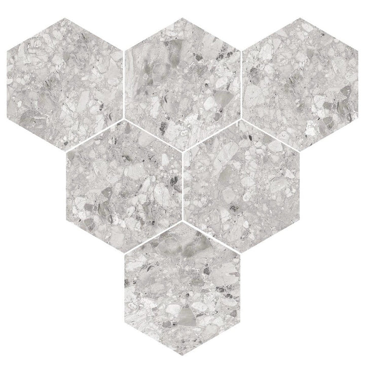 Giorbello Ceppo Silver 10-in x 10-in Glazed Porcelain Stone Look Floor and Wall Tile (17.36-sq. ft/ Carton)