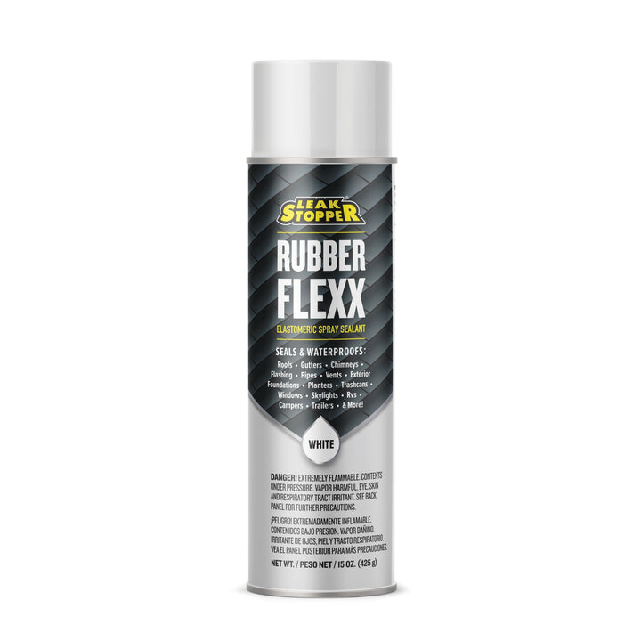 LEAK STOPPER Rubber Flexx 15-oz Waterproof Roof Sealant Spray – White