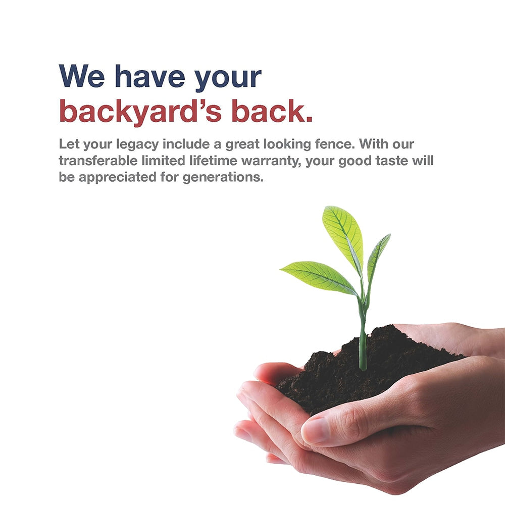 Freedom Birchdale 9-ft H x 5-in W White Vinyl Line Fence Post (Unassembled)