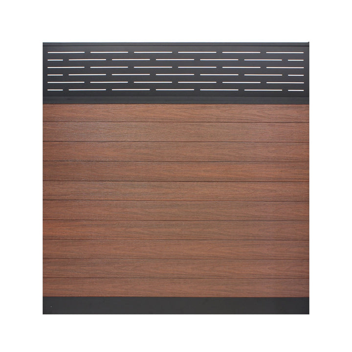 Infinity Euro 6-ft H x 6-ft W Lattice- Black Rose Privacy Composite Fence Panel