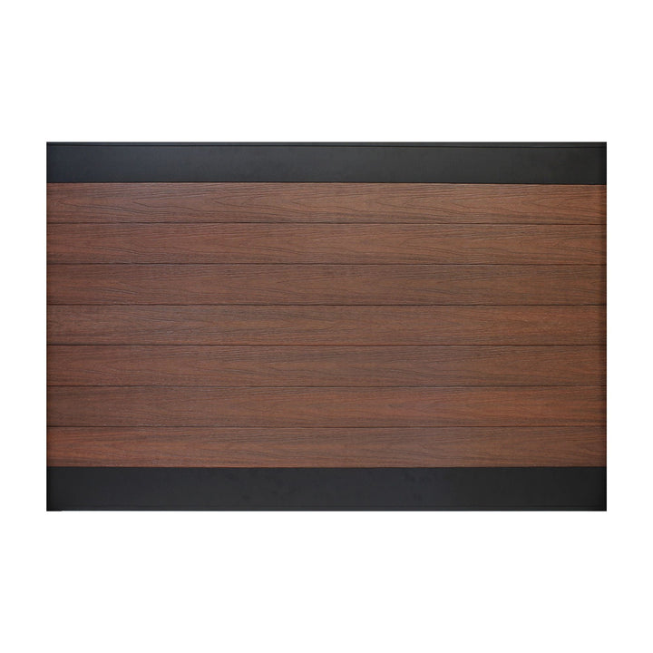 Infinity Euro 4-ft H x 6-ft W Black Rose Privacy Composite Fence Panel