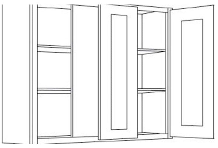 RELIABILT Parkstone 39-in W x 30-in H x 12-in D Espresso Blind Wall Fully Assembled Plywood Cabinet (Shaker Door Style)