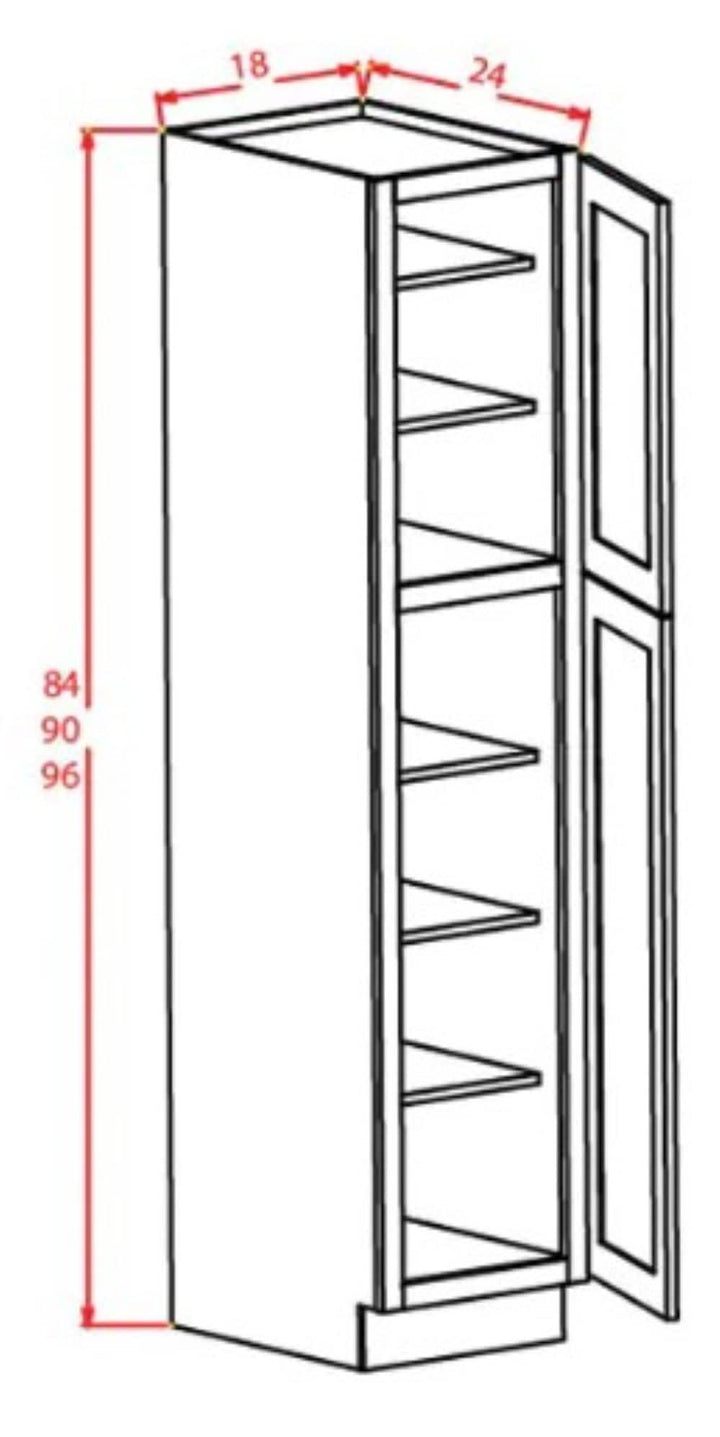 RELIABILT 24-in W x 96-in H Mdf White Freestanding Utility Storage Cabinet