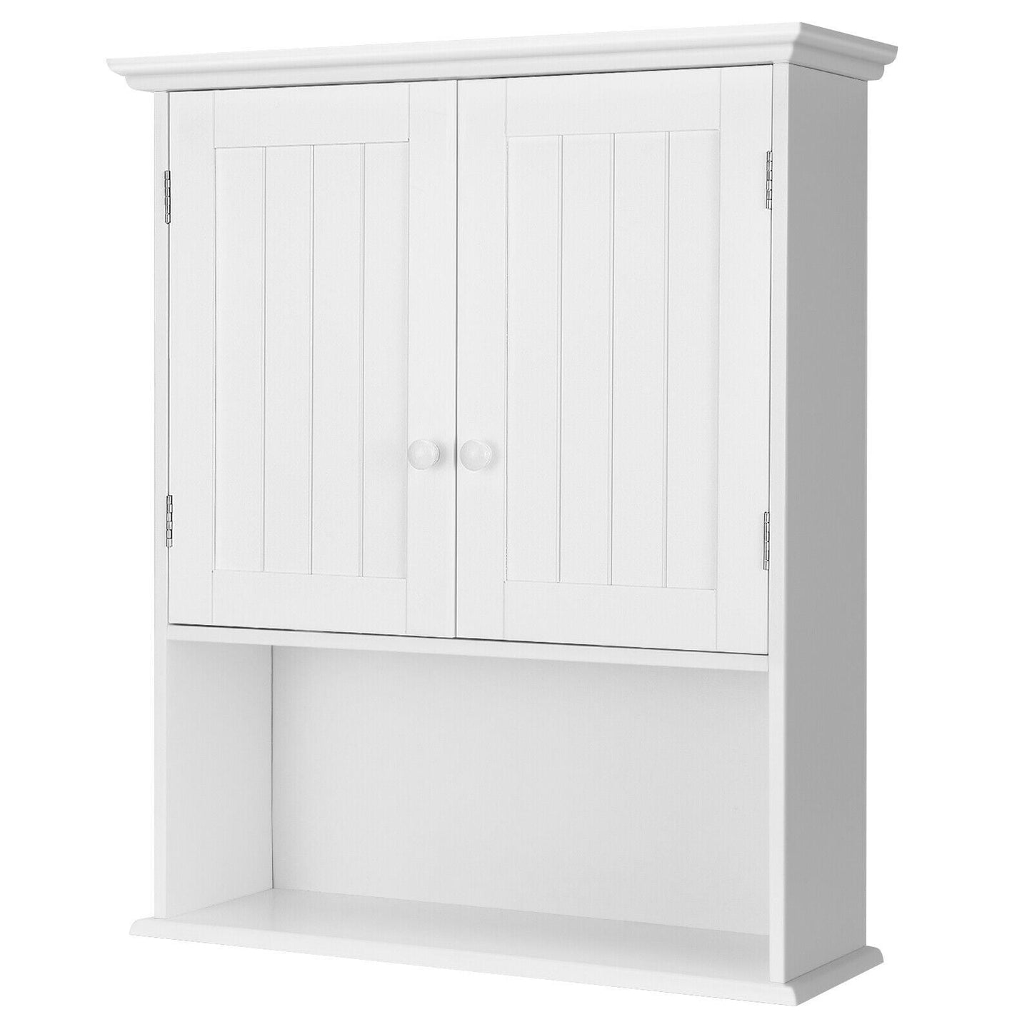 Forclover Bathroom Storage Cabinet 23.5-in x 28-in x 8-in White Bathroom Wall Cabinet