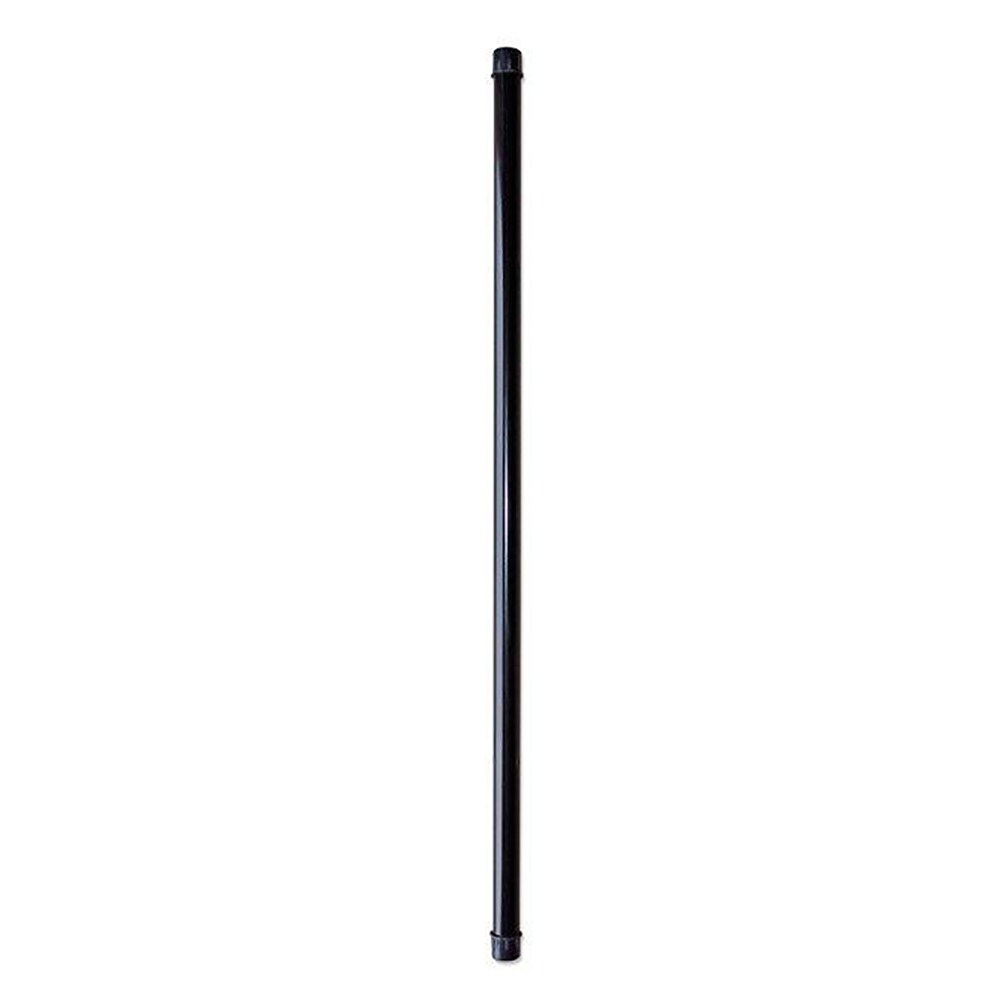 Nuvo Iron 3/4-in x 26-in Black Powder Coated Galvanized Steel Round Deck Baluster