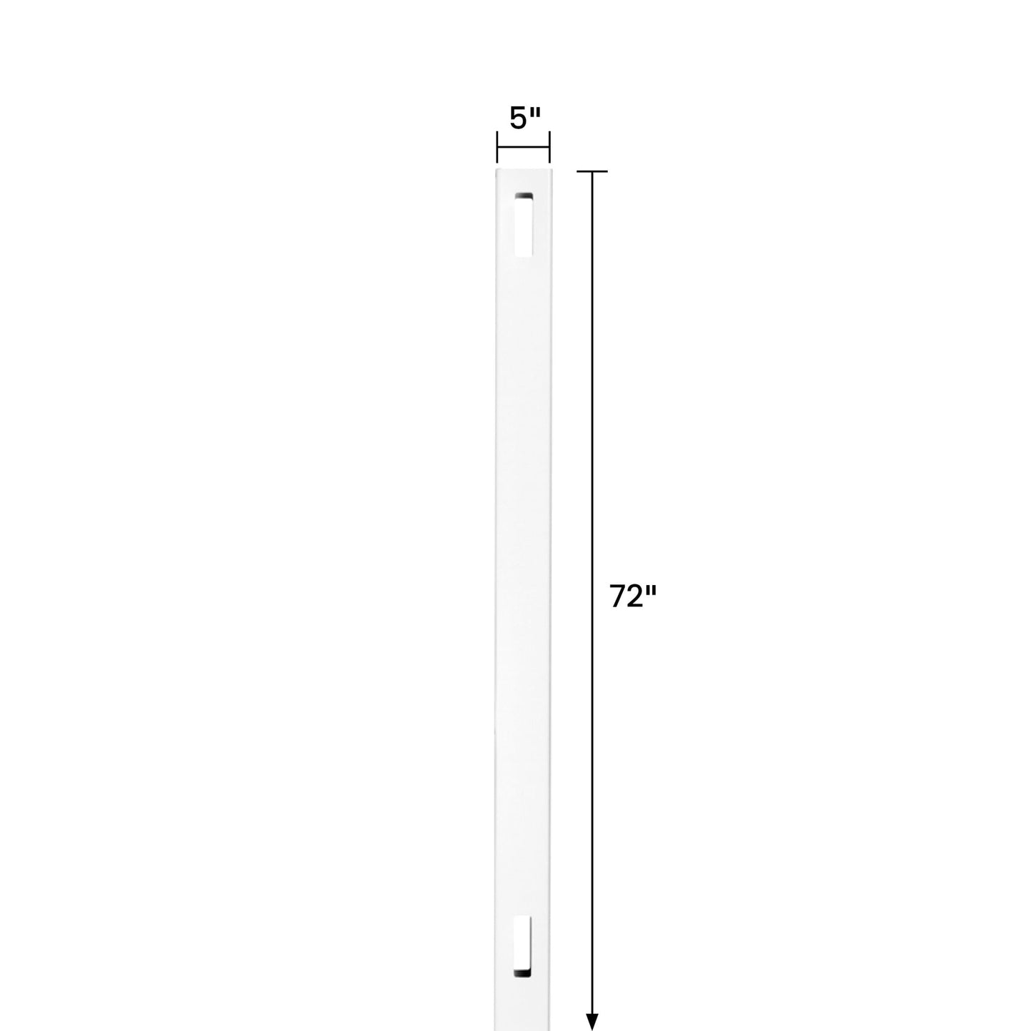 Outdoor Essentials Woodbridge 6-ft H x 5-in W White Vinyl Line Fence Post (Assembled)