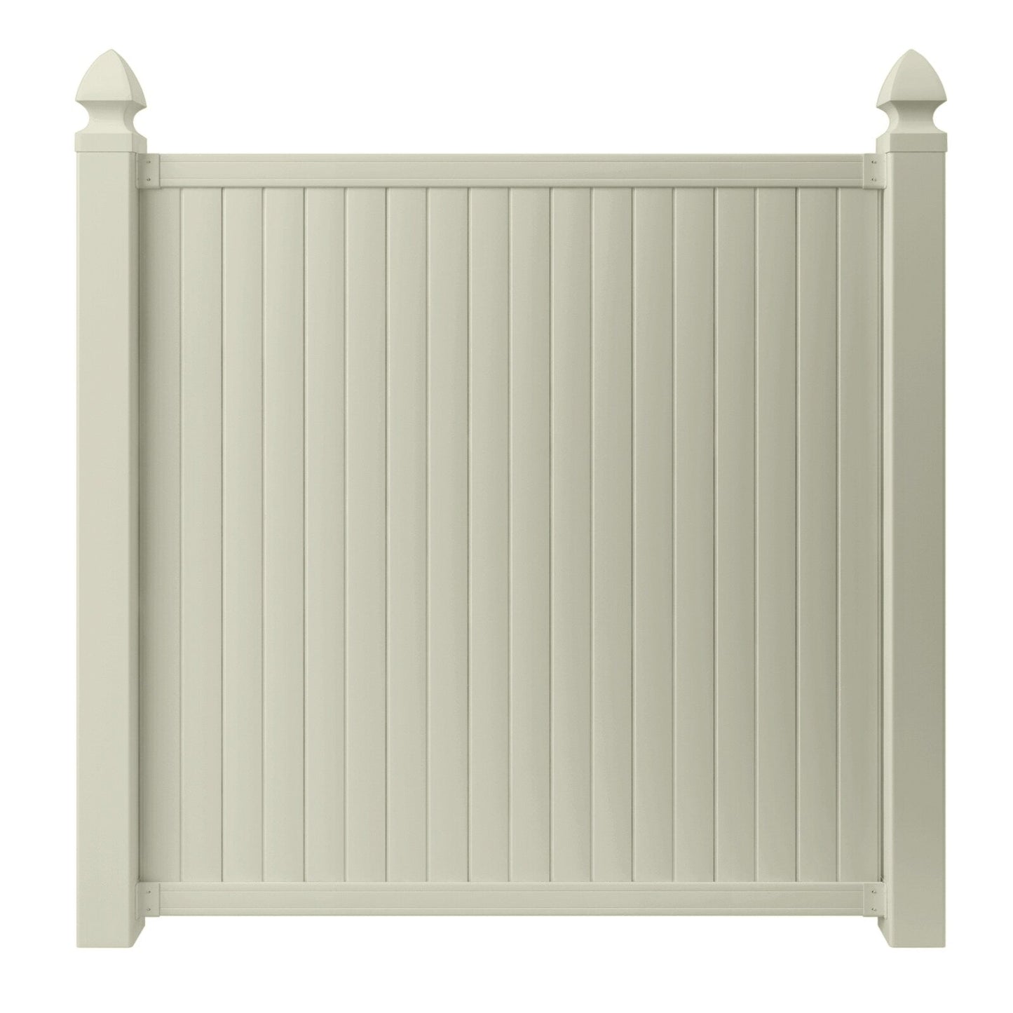 Outdoor Essentials Somerset 6-ft H x 6-ft W Tan Privacy Vinyl Flat-top Fence Panel (Unassembled)