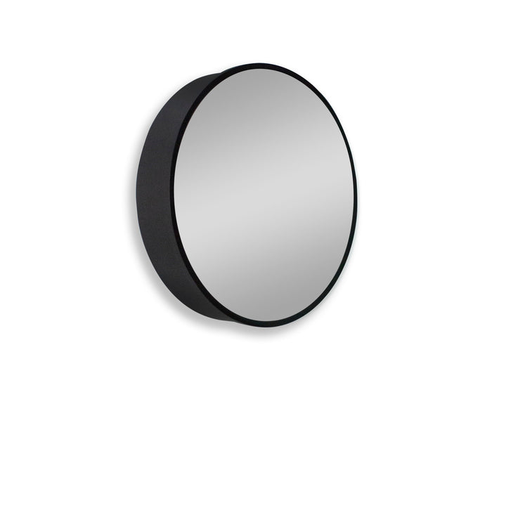 AAZJ 20x28 inch Black Metal Framed Wall mount or Recessed Bathroom Medicine Cabinet with Mirror