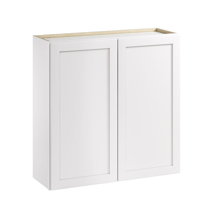 Whalen CLICK-IT Enfield 36-in W x 36-in H x 12-in D Classic White Birch Wall Ready To Assemble Plywood Cabinet (Raised Panel Shaker Door Style)