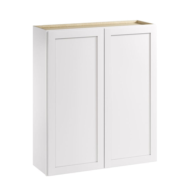 Whalen CLICK-IT Enfield 36-in W x 42-in H x 12-in D Classic White Birch Wall Ready To Assemble Plywood Cabinet (Raised Panel Shaker Door Style)