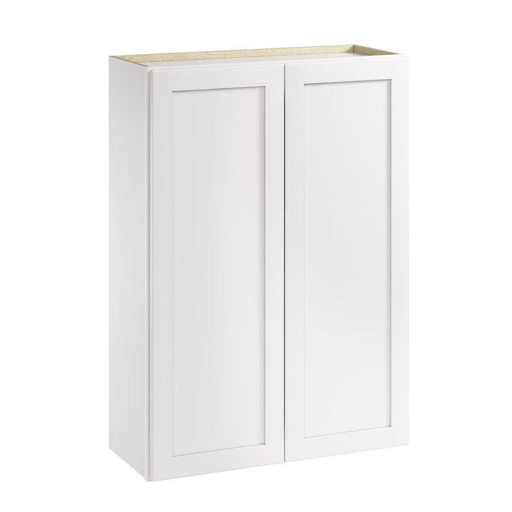 Whalen CLICK-IT Enfield 30-in W x 42-in H x 12-in D Classic White Birch Wall Ready To Assemble Plywood Cabinet (Raised Panel Shaker Door Style)