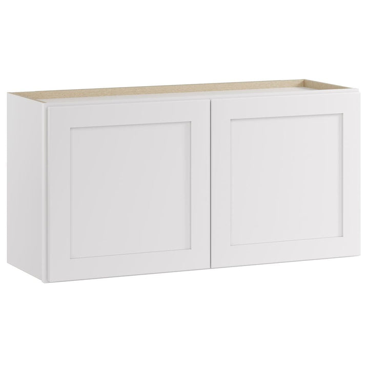 Whalen CLICK-IT Enfield 36-in W x 18-in H x 12-in D Classic White Birch Wall Ready To Assemble Plywood Cabinet (Raised Panel Shaker Door Style)