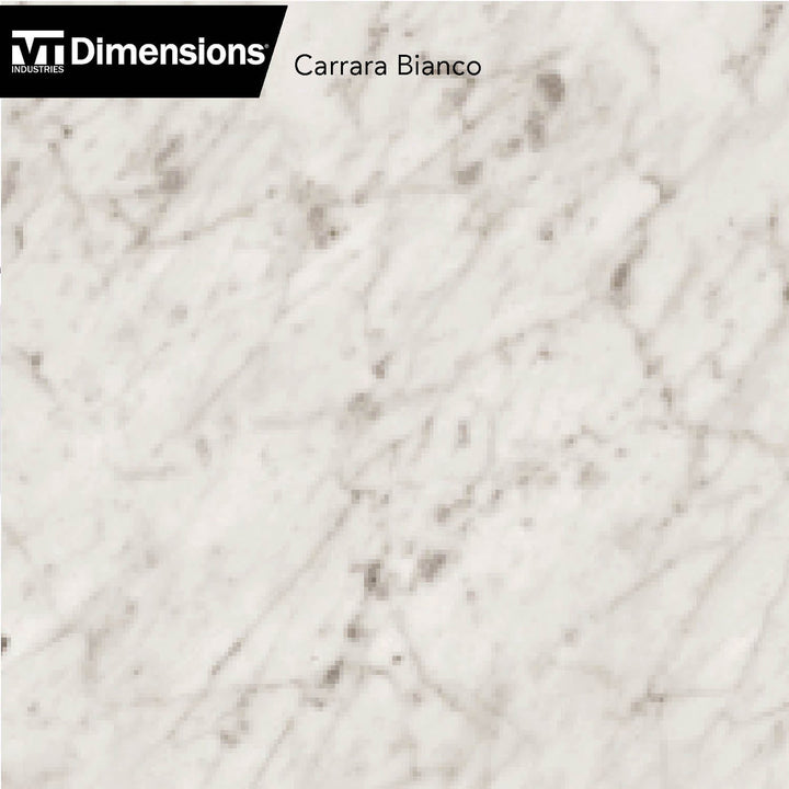 VT Dimensions 7.5-in W x 28-in H x 0.75-in D Carrara Bianco Laminate Square Kitchen Countertop Side Splash