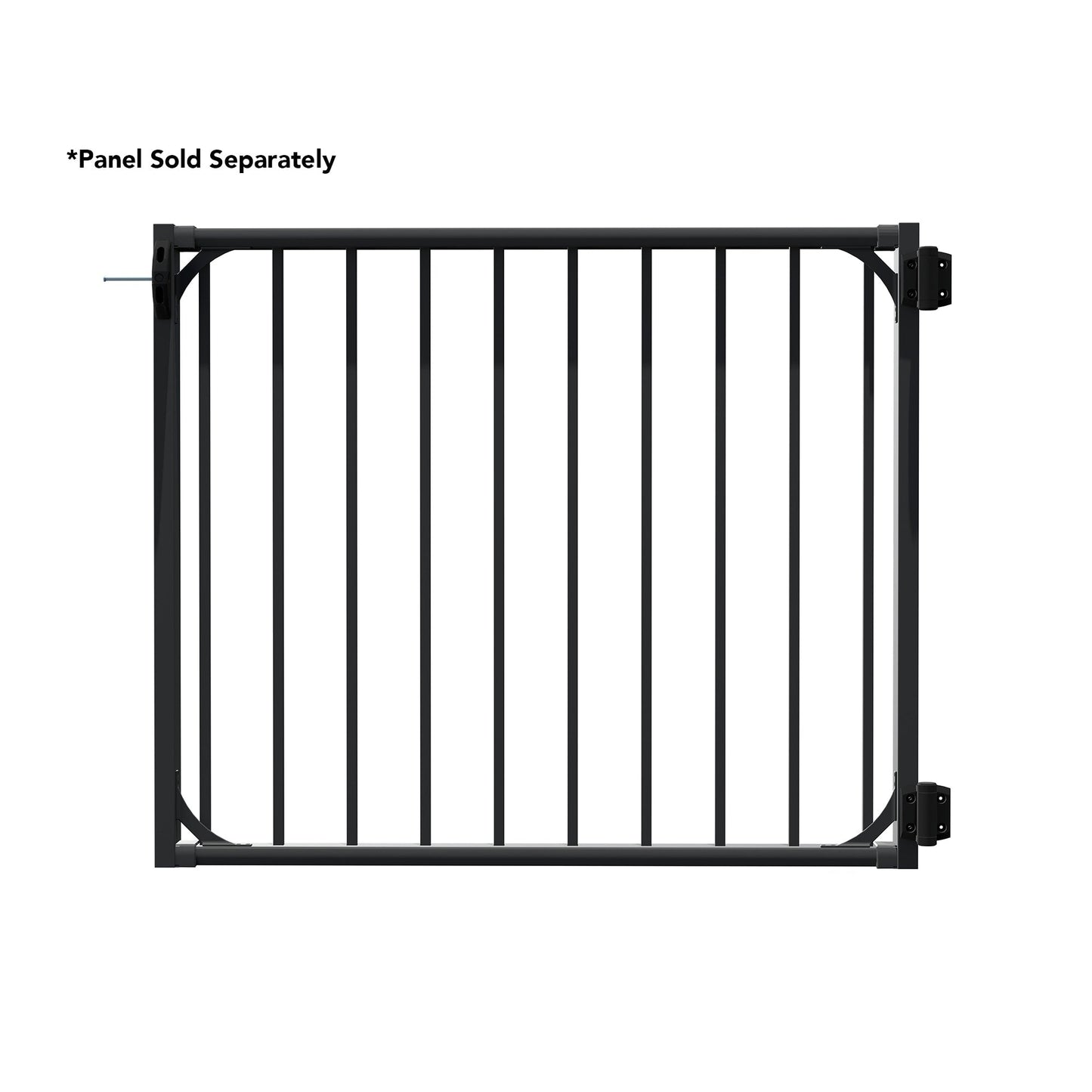 Deckorators Rapid Rail 48-in L Matte Black Aluminum Deck Railing Gate (Assembly Required)
