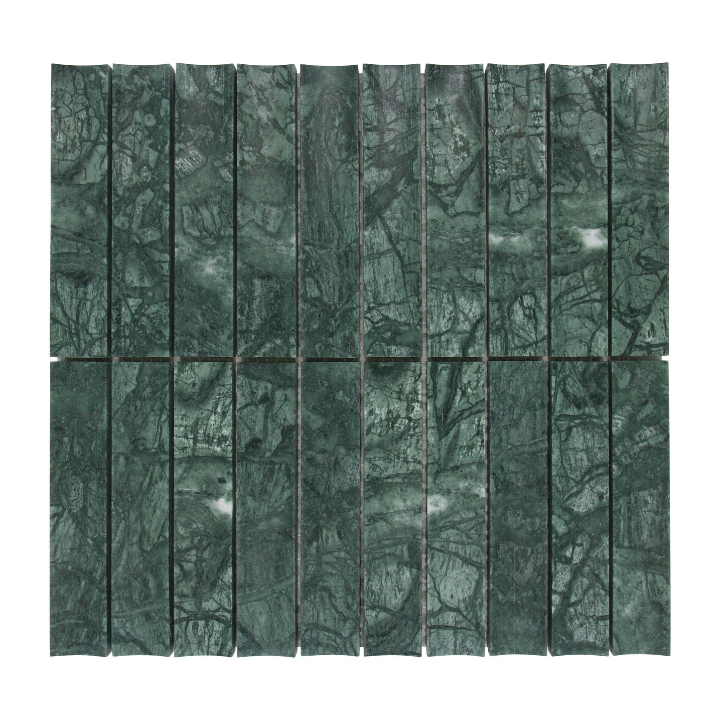 SUNWINGS Tile Indian Green 12-in x 13-in Honed Natural stone Marble Marble look Mosaic Wall Tile product image