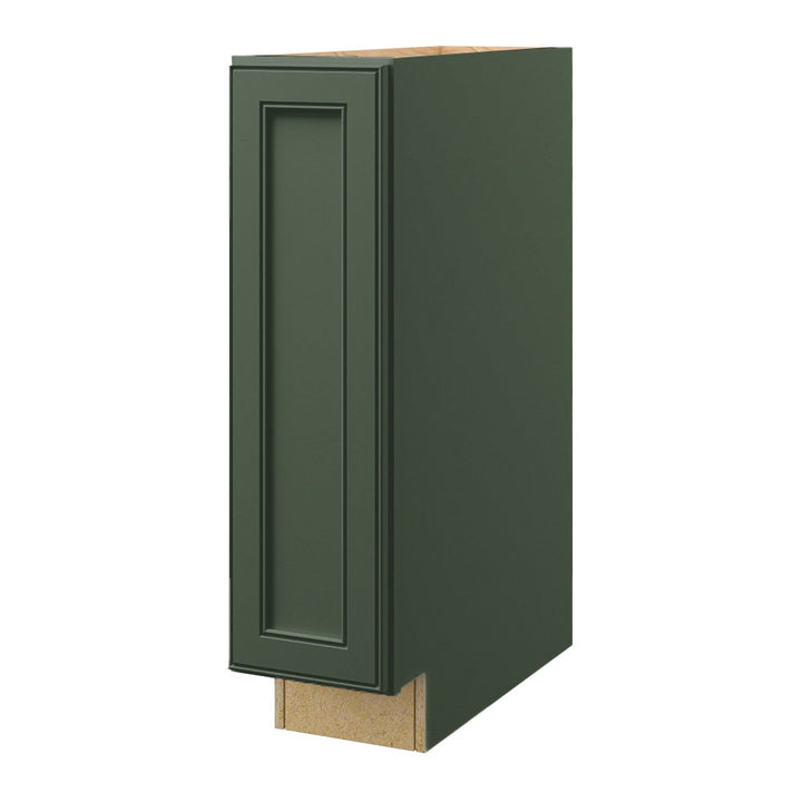 allen + roth Heathrow 9-in W x 34.5-in H x 24-in D Sage Base Fully Assembled Cabinet (Recessed Panel Mitered Door Style)