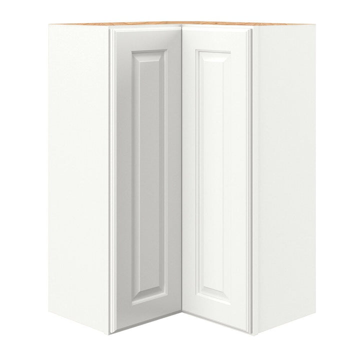 allen + roth Tilson 24-in W x 36.125-in H x 12-in D Linen L-shaped Corner Wall Fully Assembled Cabinet (Raised Panel Square Style)