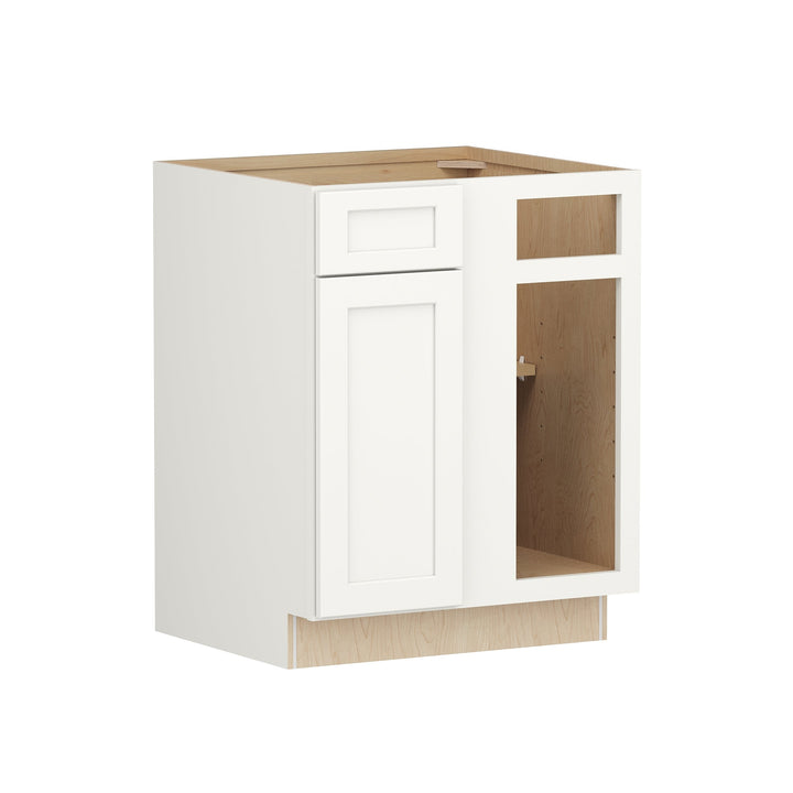 Shenandoah PRO Express Breckenridge 36-in W x 34.5-in H x 24-in D Linen Blind 1-Drawer Corner Base Fully Assembled Plywood Cabinet (Recessed Panel Shaker Style)
