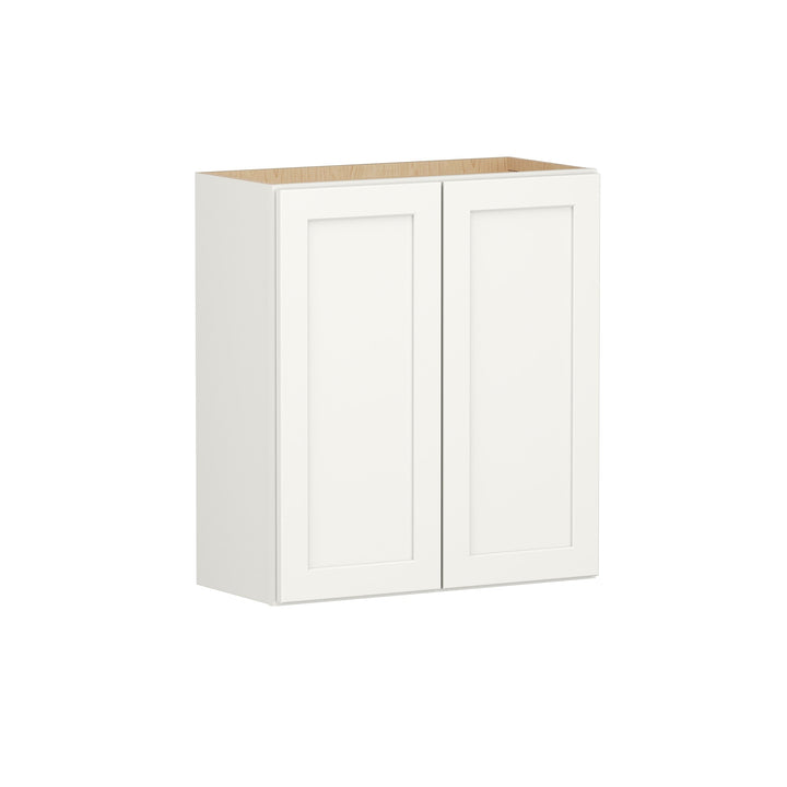 Shenandoah PRO Express Breckenridge 27-in W x 30.125-in H x 12-in D Linen Full Overlay Wall Fully Assembled Plywood Cabinet (Recessed Panel Shaker Door Style)
