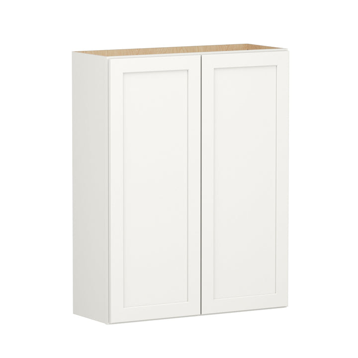Shenandoah PRO Express Breckenridge 33-in W x 42.125-in H x 12-in D Linen Full Overlay Wall Fully Assembled Plywood Cabinet (Recessed Panel Shaker Door Style)