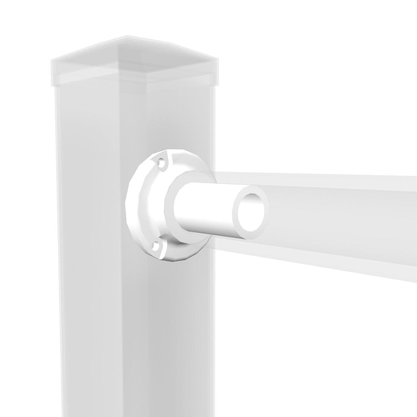 Deckorators 2-1/2-in White Aluminum Terminal