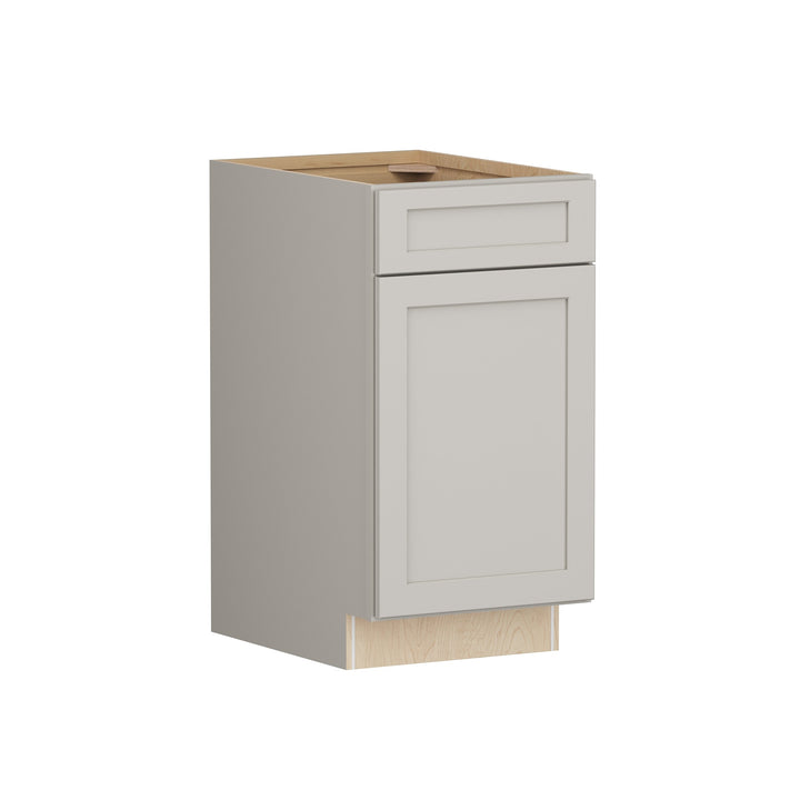 Shenandoah PRO Express Breckenridge 18-in W x 34.5-in H x 24-in D Stone Full Overlay 1-Drawer Base Fully Assembled Plywood Cabinet (Recessed Panel Shaker Style)
