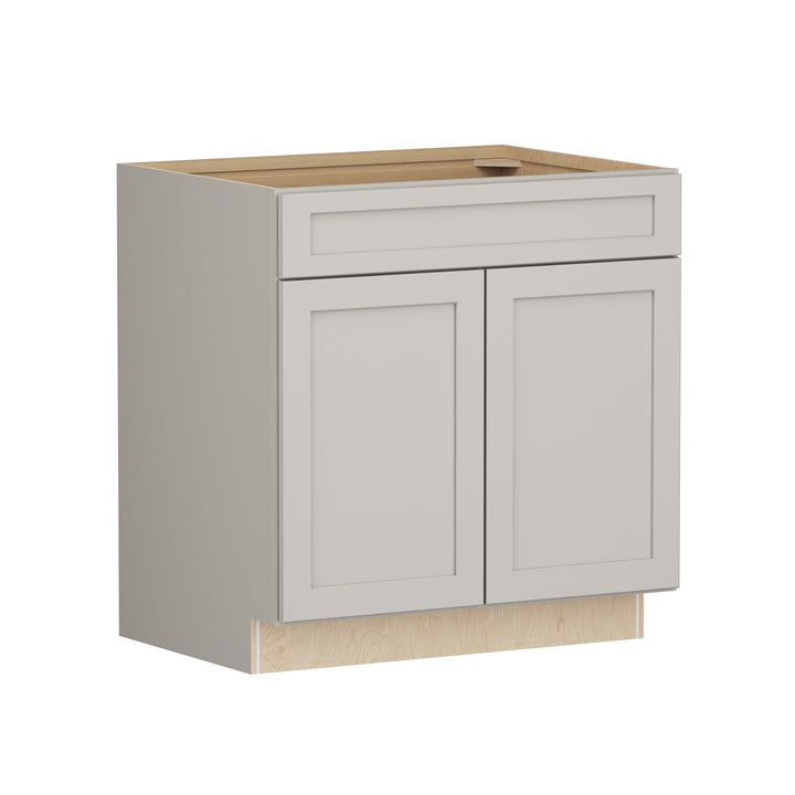 Shenandoah PRO Express Breckenridge 33-in W x 34.5-in H x 24-in D Stone Full Overlay 1-Drawer Base Fully Assembled Plywood Cabinet (Recessed Panel Shaker Style)