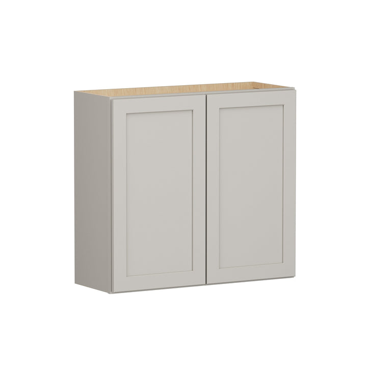 Shenandoah PRO Express Breckenridge 33-in W x 30.125-in H x 12-in D Stone Full Overlay Wall Fully Assembled Plywood Cabinet (Recessed Panel Shaker Door Style)