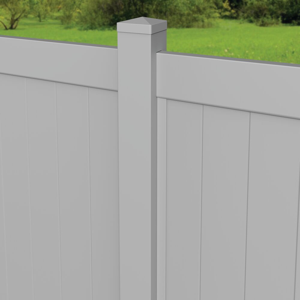 Freedom 59.5-in White Vinyl U-channel For Vinyl Fence