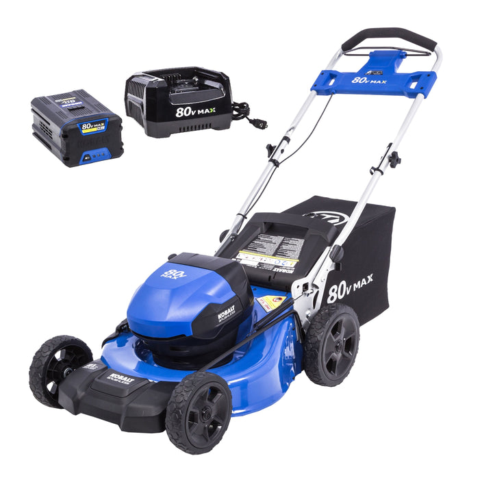 Kobalt 80-volt Max Brushless Lithium Ion Push 21-in Cordless Electric Lawn Mower