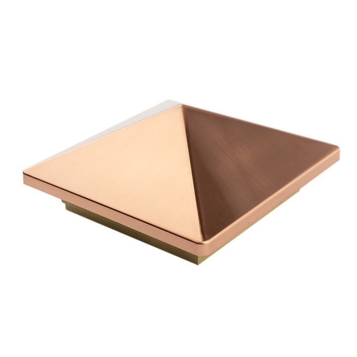 Deckorators 6-in x 6-in High Point Copper Plastic Pine Deck Post Cap