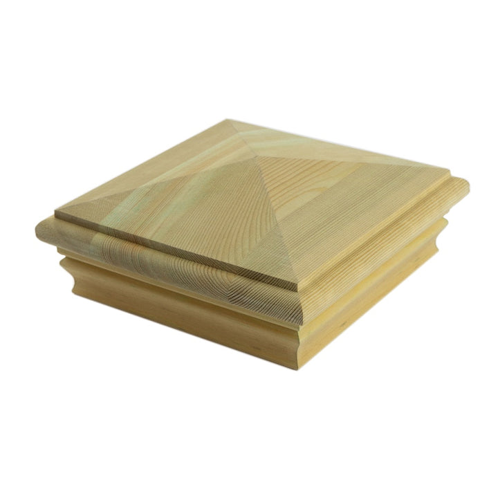 Deckorators Newport High Pyramid Natural Wood Pine Deck Post Cap