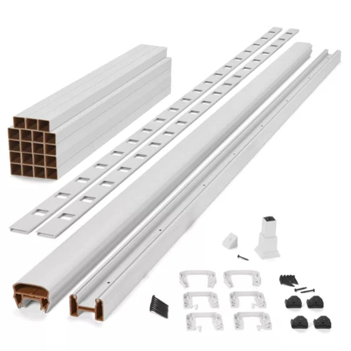 Trex Transcend 8-ft x 42-in Classic White Composite Deck Rail Kit