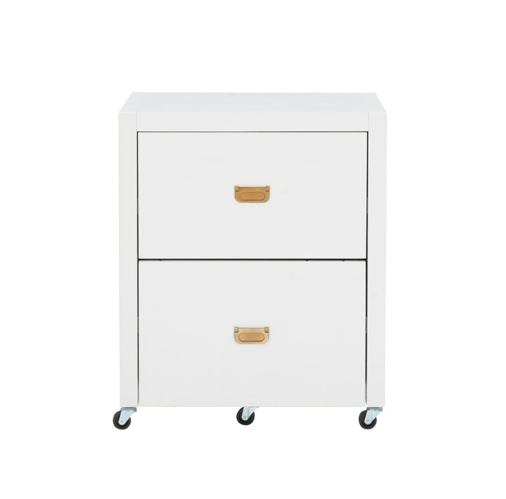 Linon White 2-Drawer 22-in File Cabinet