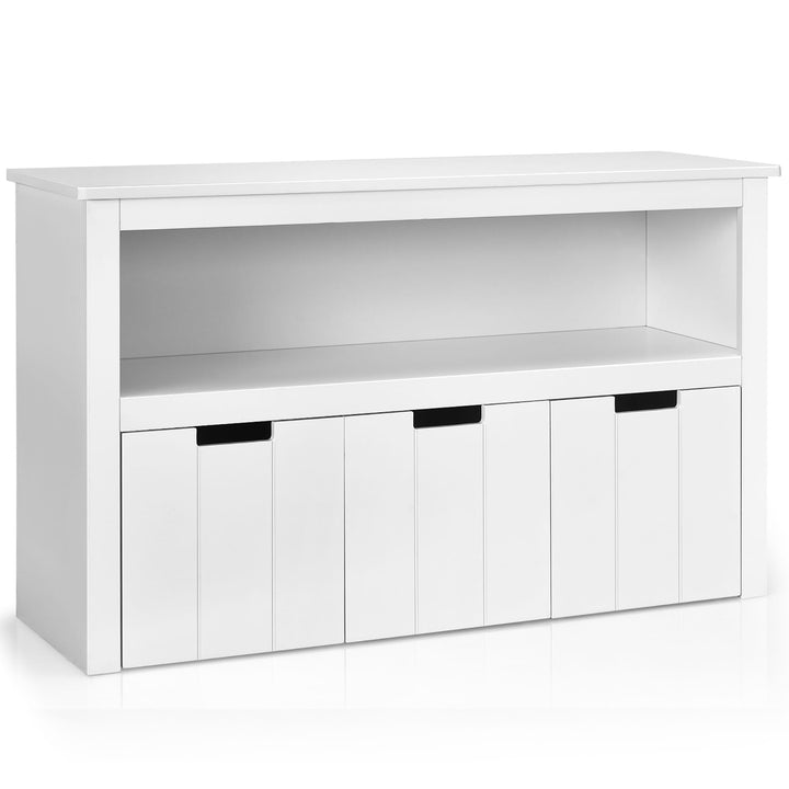 Costway 13-in W x 24.5-in H Mdf White Freestanding Utility Storage Cabinet