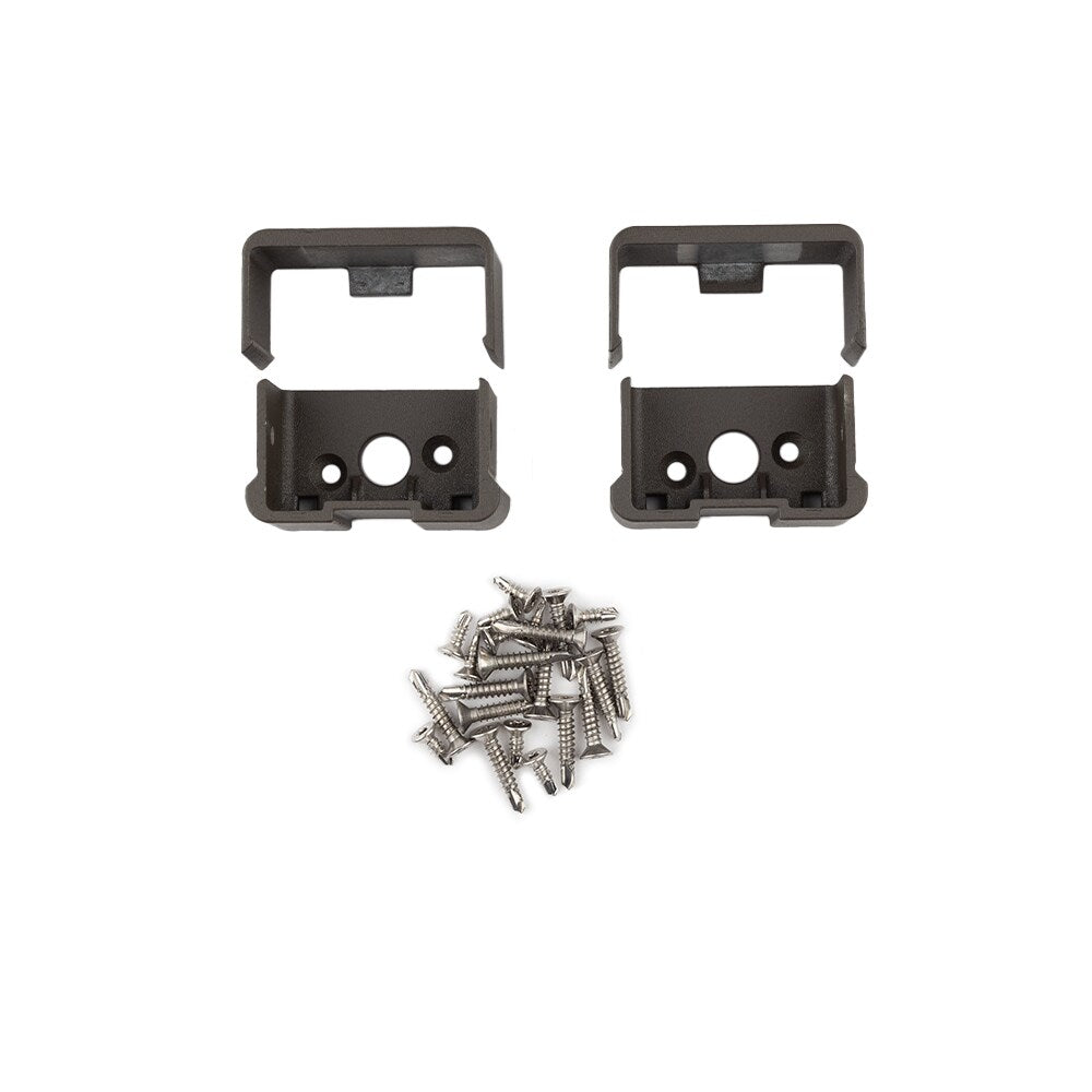 Deckorators 2.5-in x 2.4375-in Cable Railing Textured Bronze Aluminum Rail Bracket (2-Pack)
