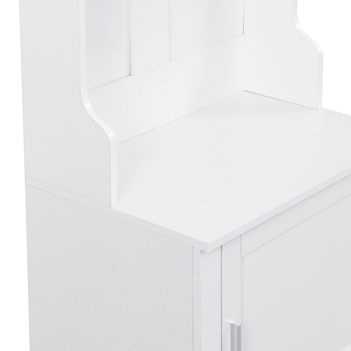 Yiekholo Casual 40.1-in White Wood Hall Tree