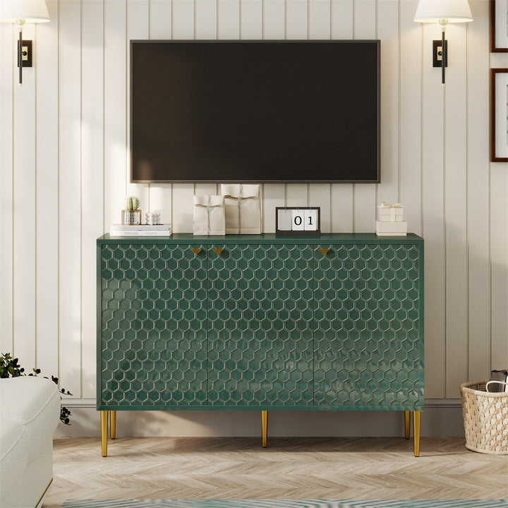 Mondawe 29.5 in. 3-Door Accent Cabinet, Green