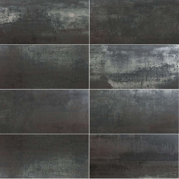 The Tile Life Metallica Graphite 12-in x 24-in Honed Porcelain Floor and Wall Tile product image