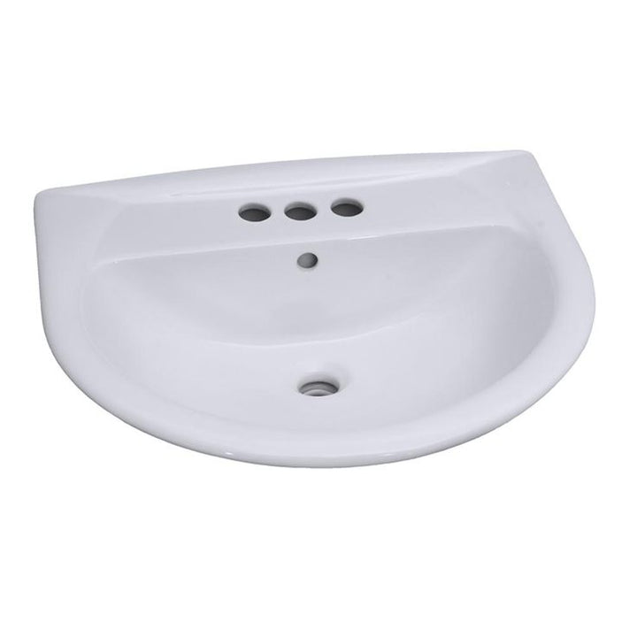 Barclay Products Karla 505 Pedestal Combo Bathroom Sink in White