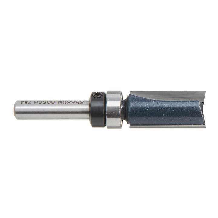Bosch 1/2-in x 1-in Carbide-Tipped Double-Flute Top-Bearing Straight Trim Router Bit