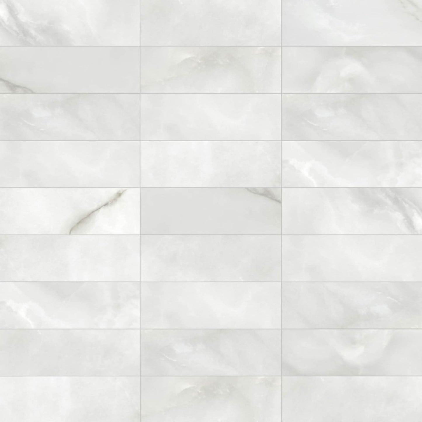 Satori La Marca Onyx Nuvolato 4-in x 12-in Honed Porcelain Marble look Floor and Wall Tile product image