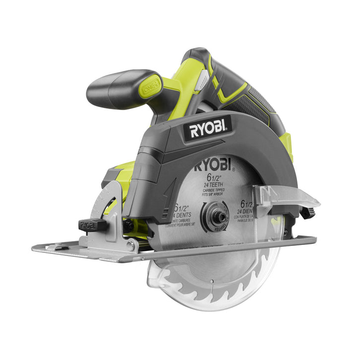 RYOBI 18-Volt ONE+ Cordless 6-1/2 in. Circular Saw with 1.5 Ah Compact Lithium-Ion Battery