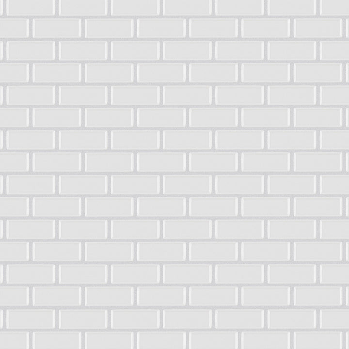 Affinity Tile Expressions Recessed Subway White 12-in x 12-in Multi-finish Glass Mosaic Floor and Wall Tile product image