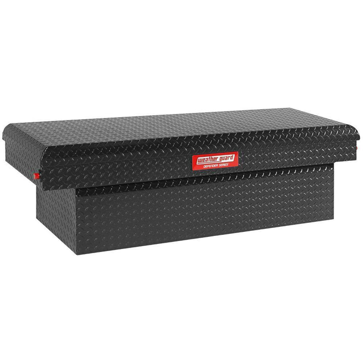 Weather Guard 61.88 Matte Black Aluminum Low Profile Crossbed Truck Tool Box - Super Arbor