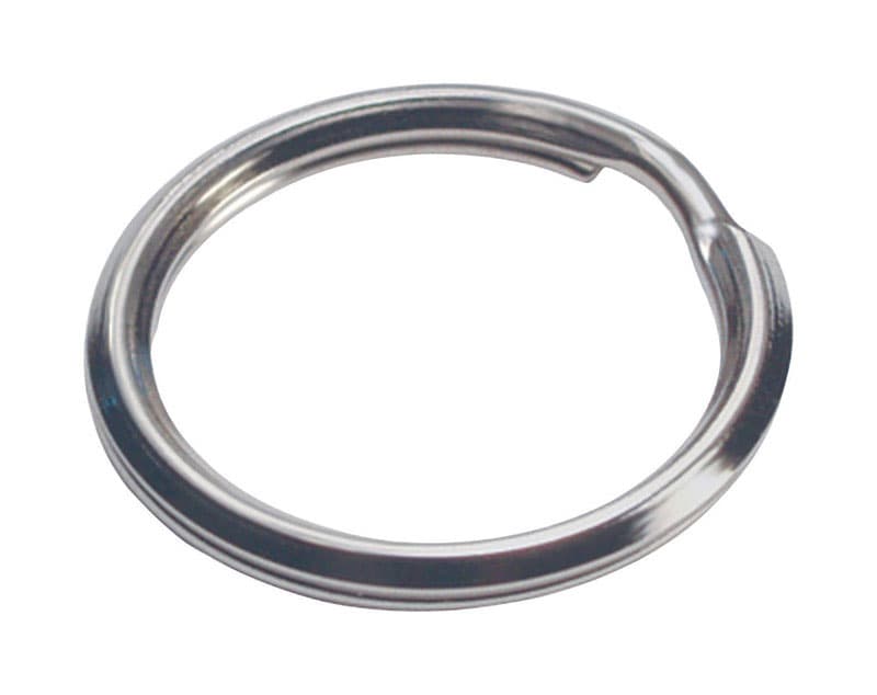 Hillman 1-1/8 in. Tempered Steel Multicolored Split/Cable Key Rings