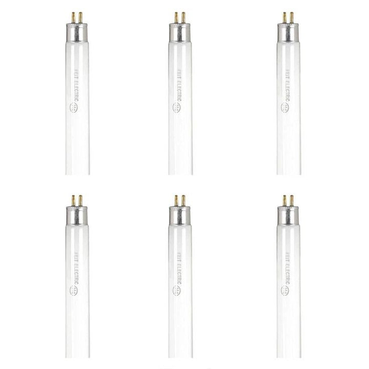 Feit Electric 1 ft. 8-Watt T5 Soft White (2700K) G5 Linear Fluorescent Tube Light Bulb (6-Pack)